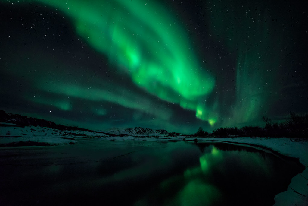 Thingvellir National Park, Iceland - Northern Lights